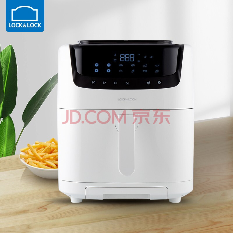 乐扣乐扣(lock&lock)空气炸锅自清洁蒸烤炸多功能蒸汽炸锅大容量家用