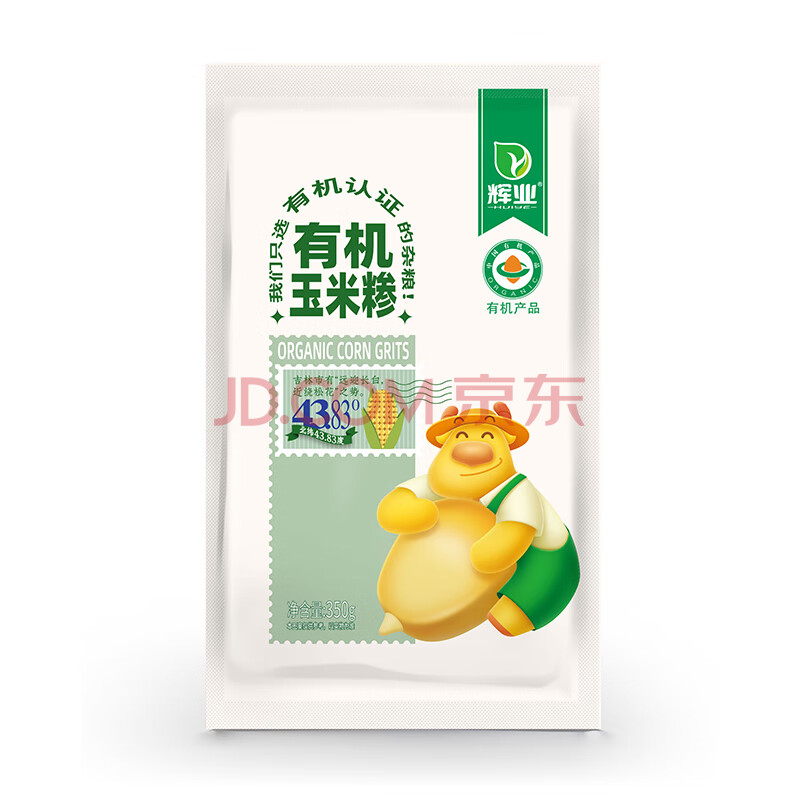 辉业 东北有机杂粮玉米糁 350g