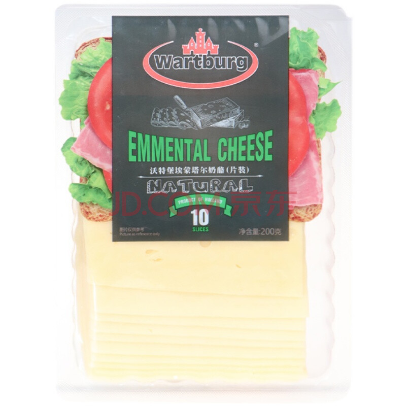 emmental cheese沃特堡埃蒙塔尔奶酪片200g 荷兰进口芝士片