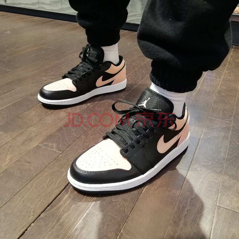 air jordan 1 low aj1低帮运动休闲篮球鞋 553558-034 /黑粉脚趾 40