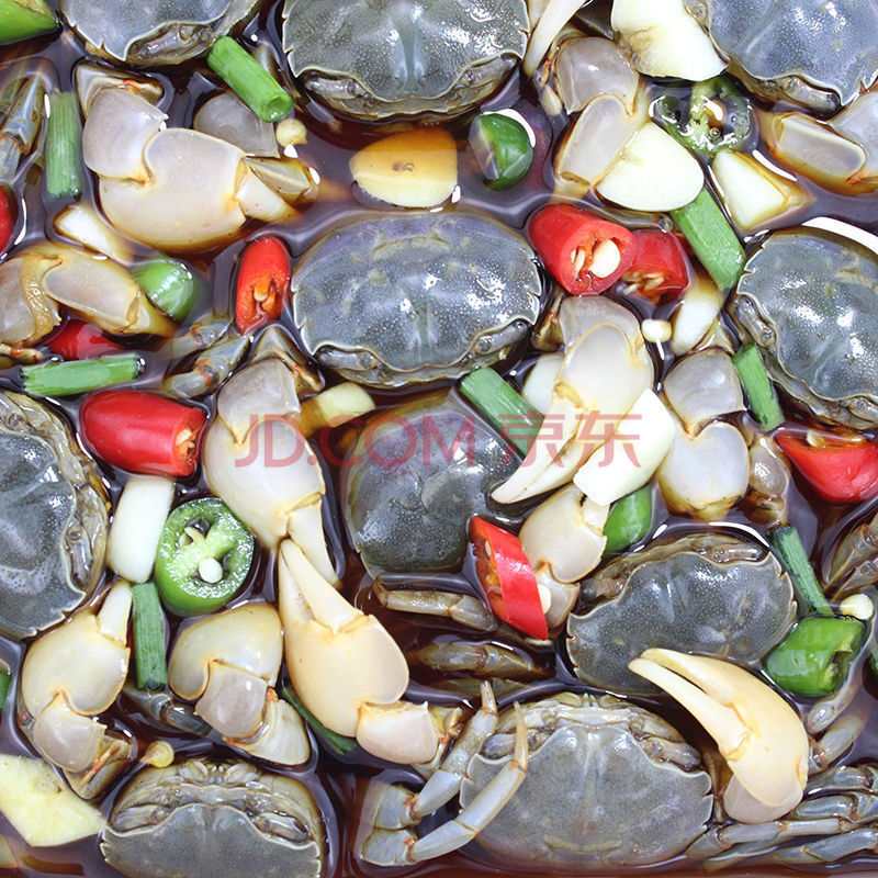 生呛发财蟹 醉蟹生呛发财蟹麻辣小螃蟹即食罐装盐城特产白玉蟹鲜活