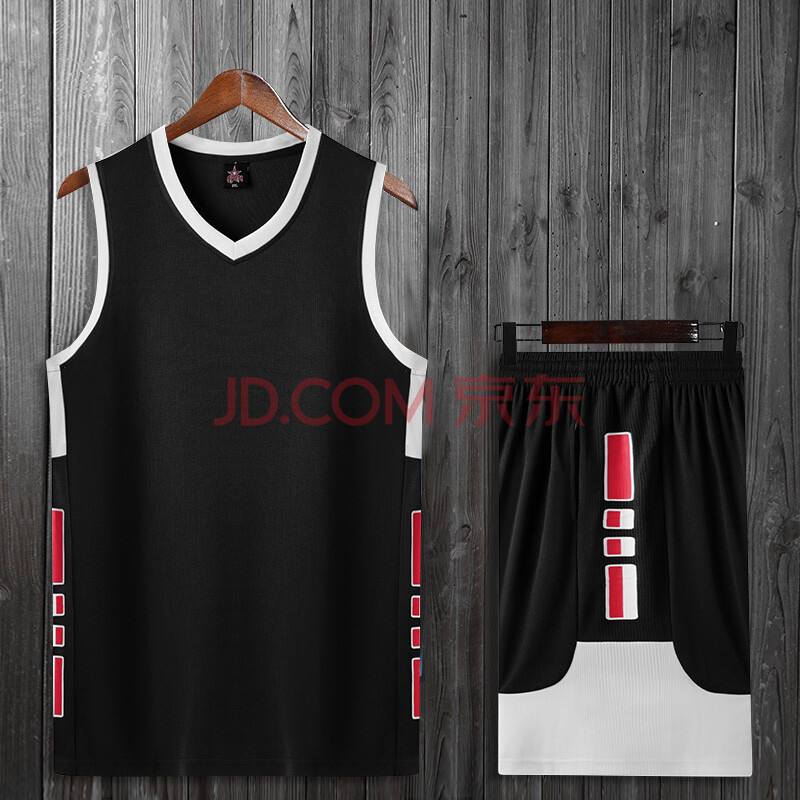 服套装男定制比赛队服学生运动训练服背心球衣印字号团购 jls-215黑色