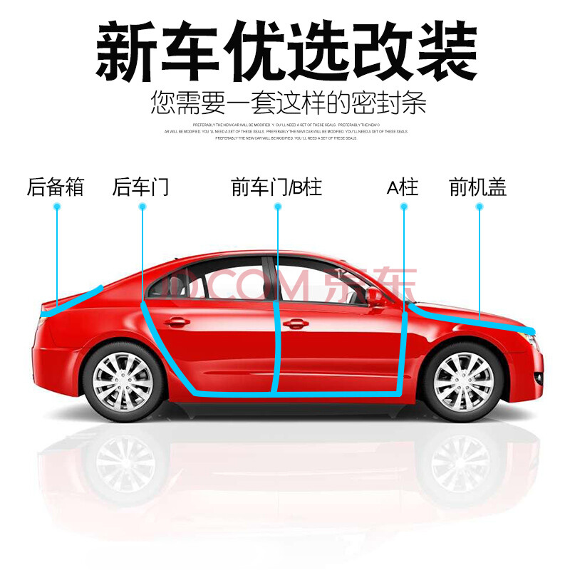 现代菲斯塔专用全车汽车门隔音密封条防尘条降噪改装加装配件 菲斯塔