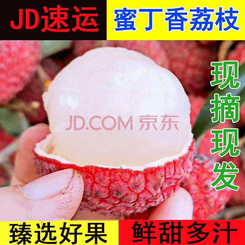 蜜丁香荔枝(jd快递新鲜到家) 鲜甜多汁小核荔枝王应季孕妇水果大丁香
