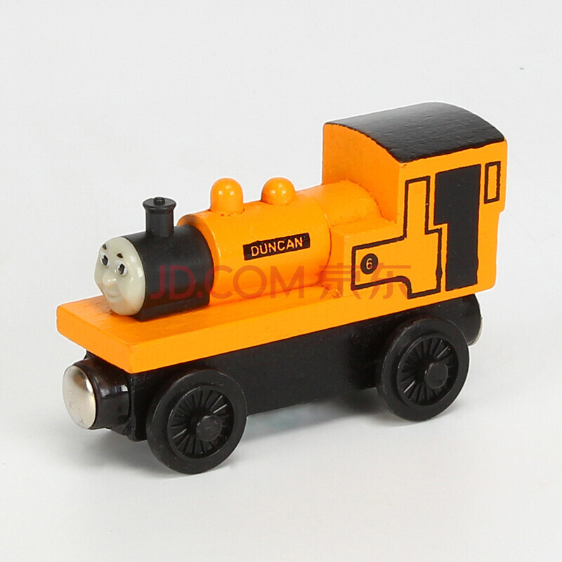 木质托马斯火车兼容木质火车轨道玩具滑行小火车模型 9号邓肯