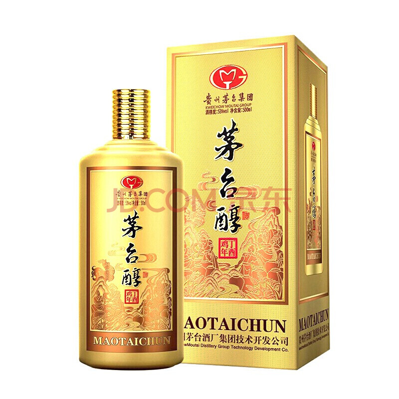 茅台醇 53度 柔和酱香型白酒 (丁酉鸡年) 500ml 单瓶装