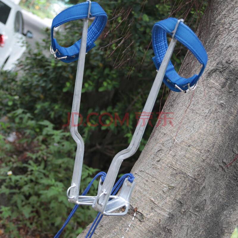 大拐爬树神器直立上树专用工具脚扎子非304不锈钢猫爪防滑脚扣 大拐一