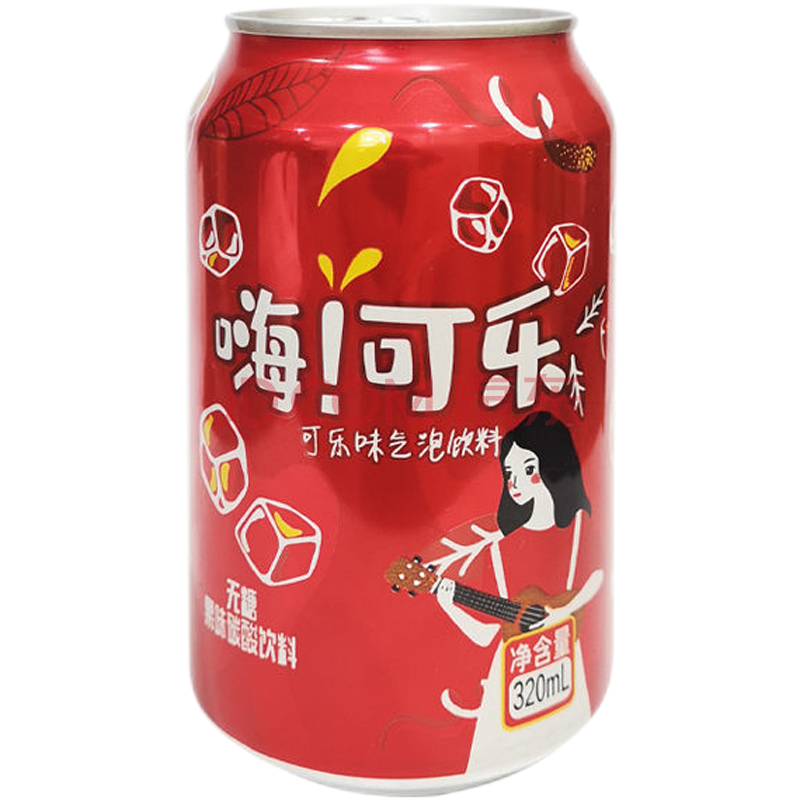 碳酸饮料老汽水易拉罐饮品柠檬橙汁菠萝啤320ml优惠 可乐味320ml*6