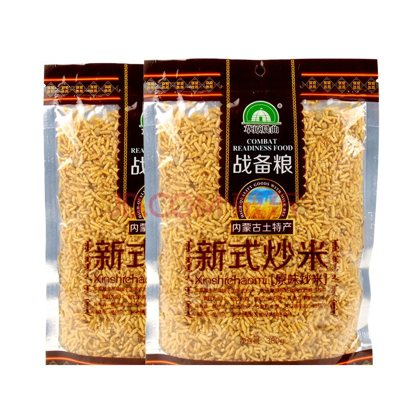 内蒙特产战备粮 原味膨化糯米新泰式炒米 熬奶茶零食锅巴760g