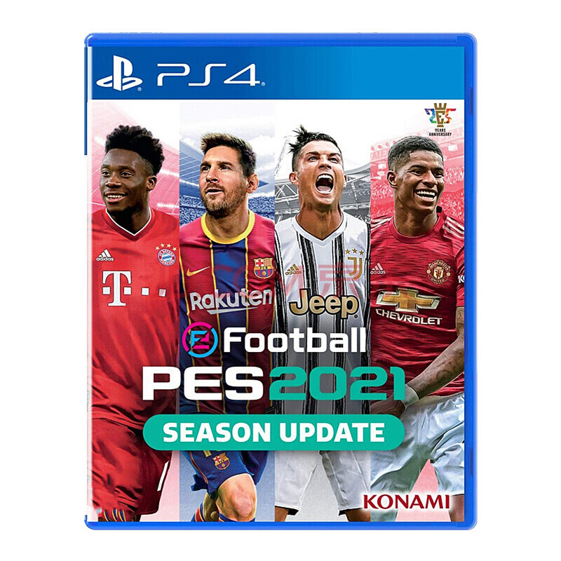 索尼ps4游戏 实况足球2021 pes2021 实况21 赛季更新升ps5 中文