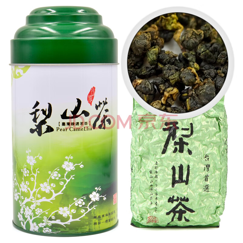 梨山茶台湾礼盒装花香梨山高冷茶青心乌龙茶台湾高山300g 300克简易