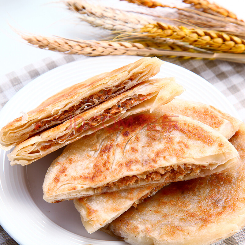 馅饼酥皮黑椒肉饼肉夹馍速冻面点商用早餐半成品冷冻食品 猪肉大葱 黑