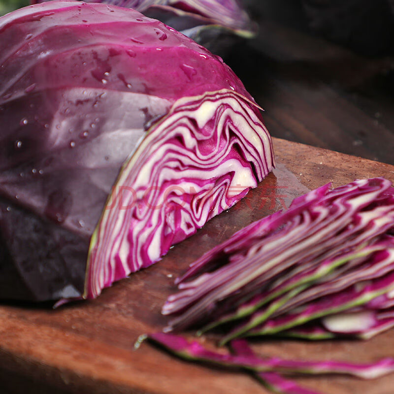 新鲜紫甘蓝蔬菜沙拉菜现采现发坏单包赔紫叶菜紫球菜紫包菜 紫甘蓝2-3