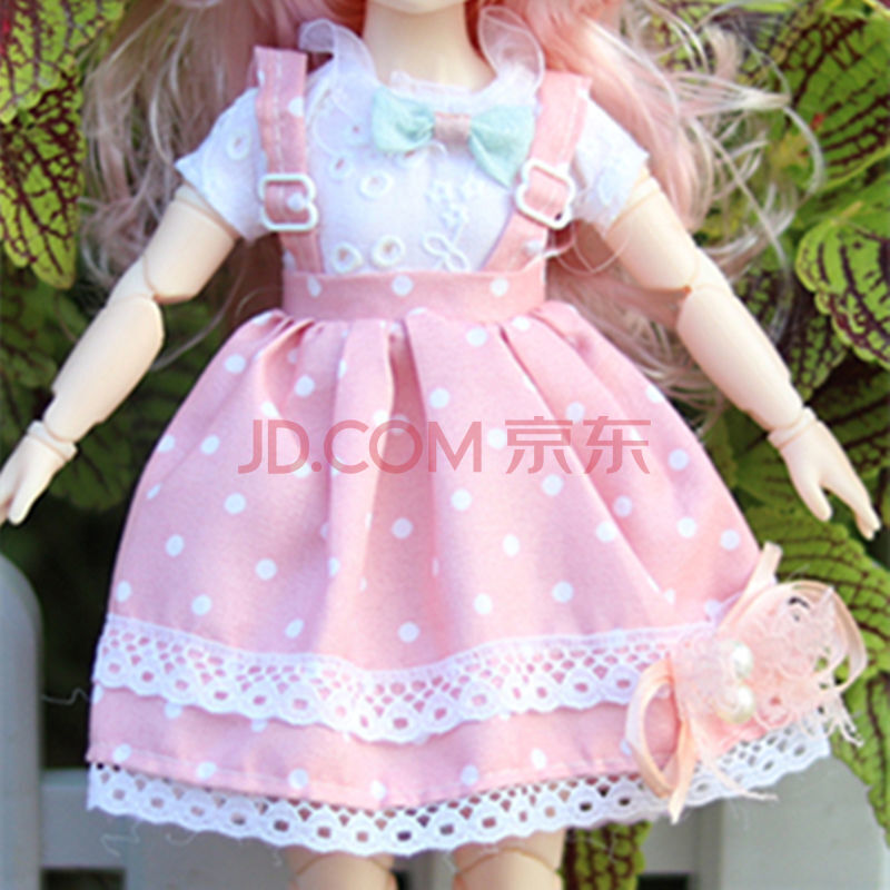 换装30厘米娃娃衣服3d眼22关节bjd6分娃衣中国古装娃娃衣服学生裙 假