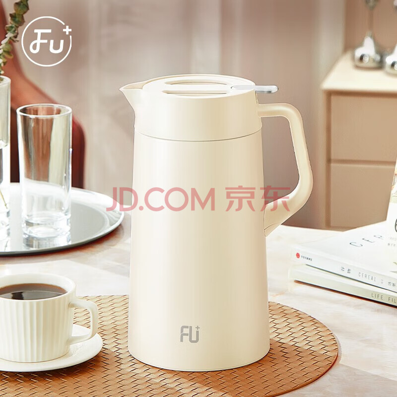 富光（Fuguang）FU+经典·享系列桌面保温壶 FU190-S1600 白色 家居开水瓶暖水壶