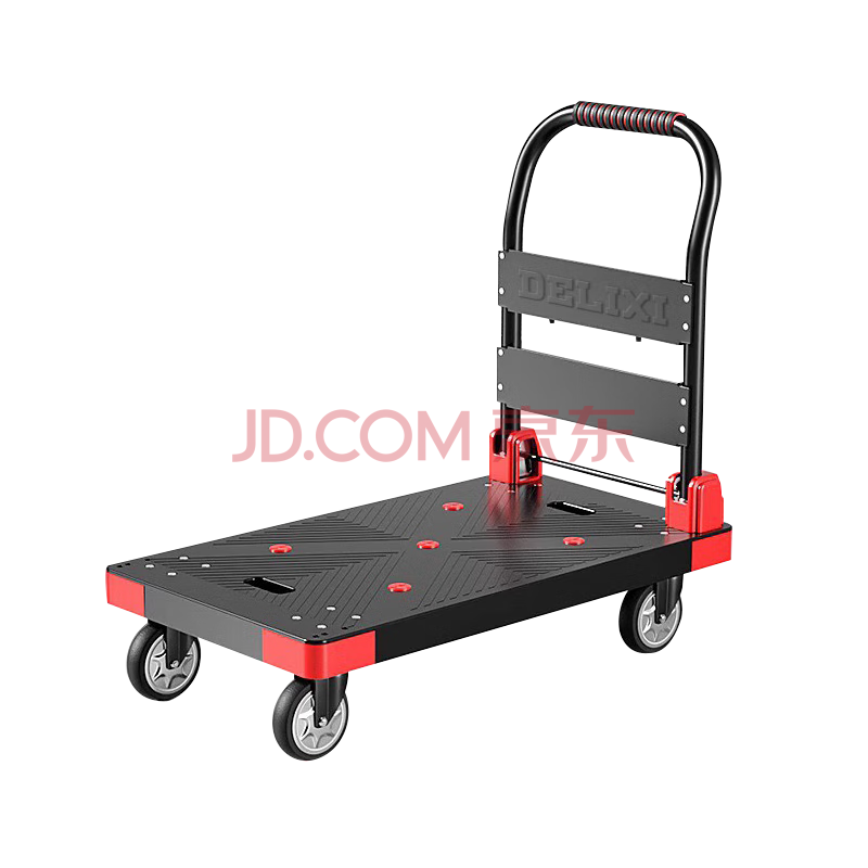 德力西（DELIXI）小推车拉货家用搬运车轻便平板车静音可折叠便携式购物车手拉车