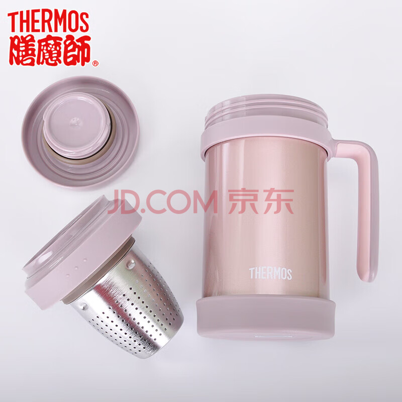 膳魔师不锈钢保温杯真空带茶漏办公杯泡茶杯TCMF-501-CAC 香槟色 500ml 