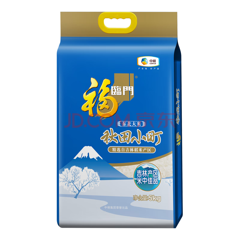 福临门 东北大米 秋田小町 吉林大米 10斤/袋（新旧包装交替发货）