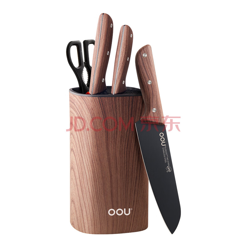 OOU DJ0025 家用厨具套装刀具套装咖啡熊抗菌系列6件套