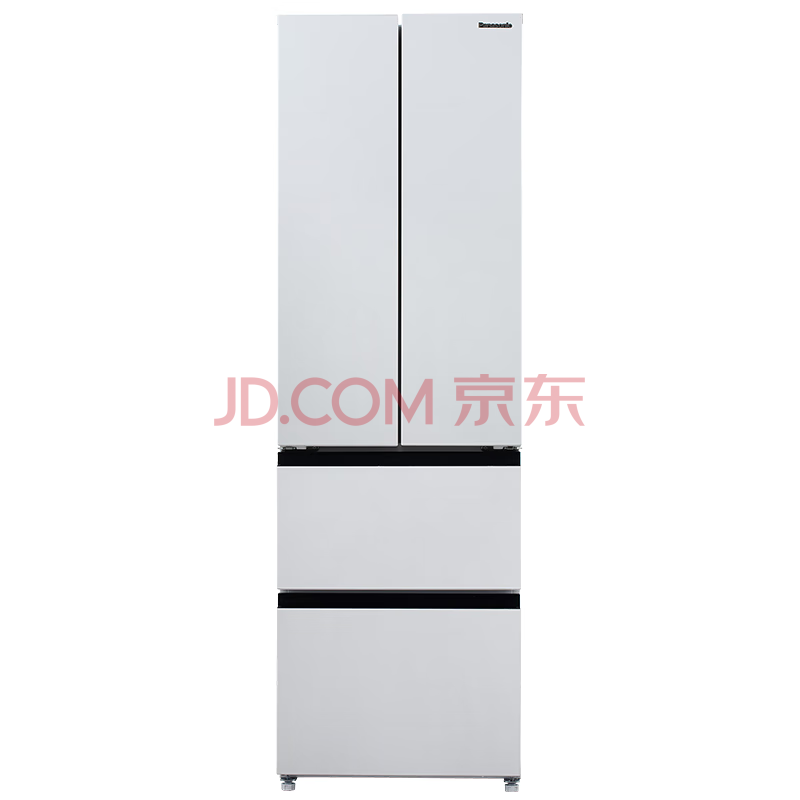 松下（Panasonic）小海豚冰箱 400升四开门家用电冰箱 法式多门超薄隐嵌入式变频银离子除菌净味风冷无霜NR-D401PX-W