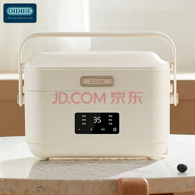 OIDIRE电热饭盒 可插电上班族自热饭盒自带加热保温煮饭热饭菜神器【ODI-FH19C 】DJ