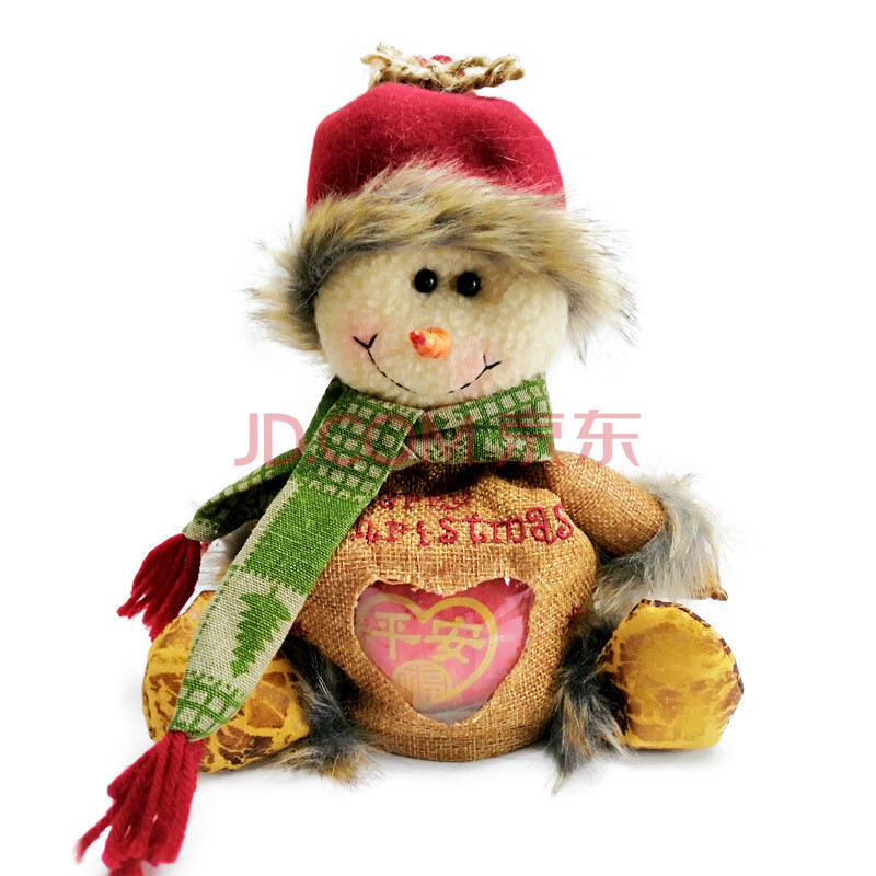 一奇果记 平安果平安夜苹果圣诞节 送人礼物 圣诞果1枚(随机字) 布娃娃款