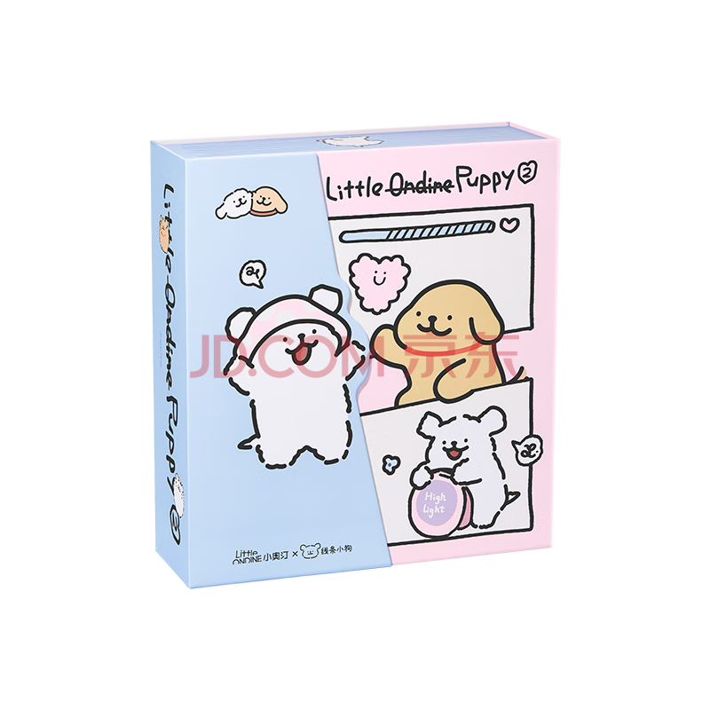 小奥汀（littleondine）线条小狗 02「就要贴贴」 礼盒套组 40g