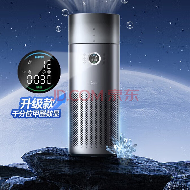 美的（Midea）【全新升级甲醛检测数显】加湿空气净化器除臭味空气家用除过敏源 KJ650G-RX600 ProH