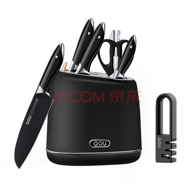 OOU刀具套装家用菜刀切片刀水果刀剪刀厨具组合七件套DJ0083B
