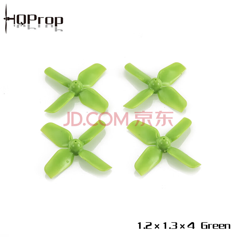 HQPROPHQProp 超小型无人机桨叶 2正2反 1.2X1.3X4桨叶-ABS-1MM轴 绿色 10套装