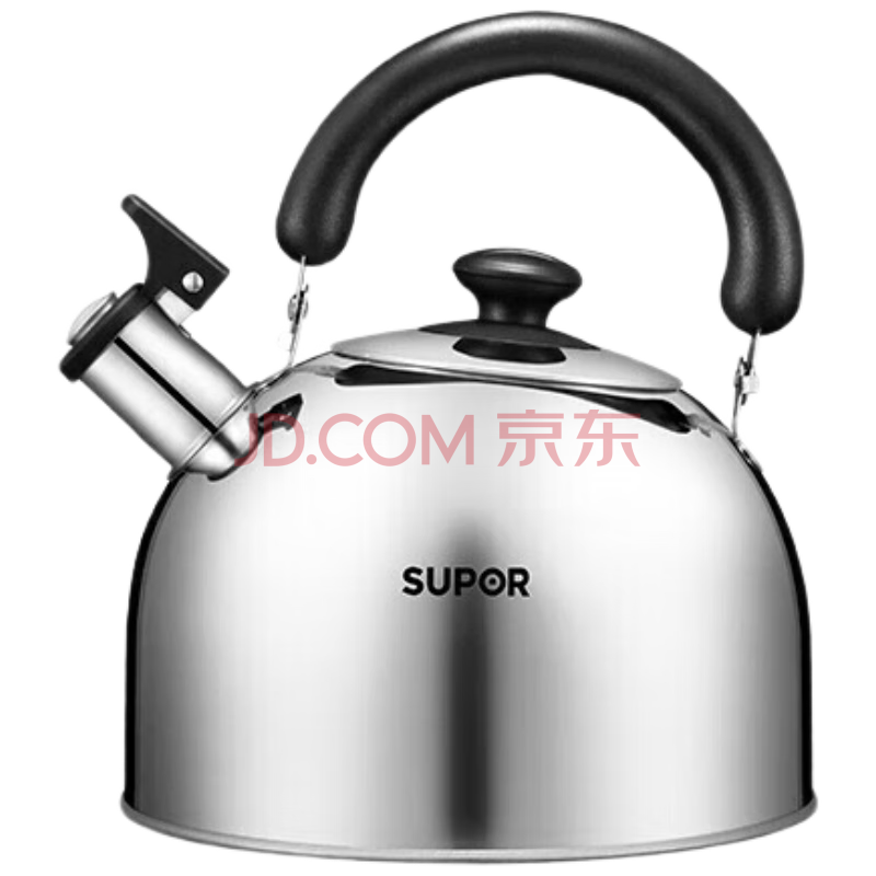 苏泊尔（SUPOR）好帮手304不锈钢鸣笛水壶3L烧水壶明火燃气专用ES30HS01