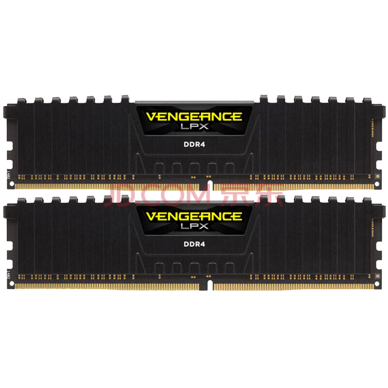美商海盗船 (USCORSAIR) 16GB(8G×2)套装 DDR4 3200 台式机内存条 复仇者LPX 游戏条 C16