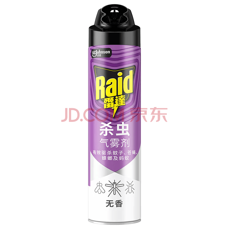 雷达（Raid）杀虫剂喷雾600ml（无香型）杀虫剂家用室内灭蟑螂蚁苍蝇