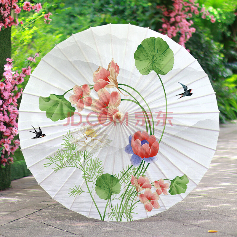 油纸伞古风 女古风江南防雨晒实用纯手工传统中国风古装伞桐油伞 水墨
