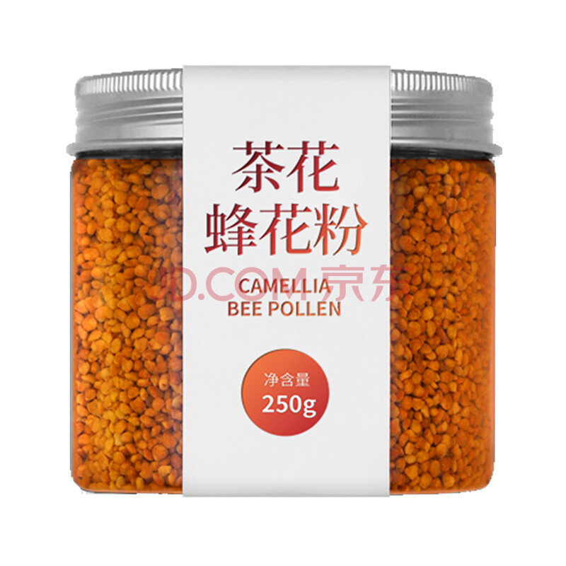 追花族 茶花蜂花粉 食用花粉天然未破壁颗粒 茶花粉250g(烘干)