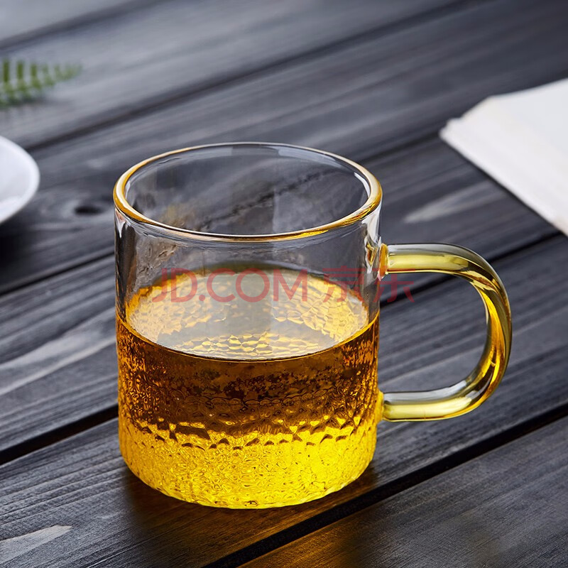 美斯尼 小茶杯玻璃茶具主人杯功夫品茗杯茶碗小泡茶锤纹玻璃水杯子