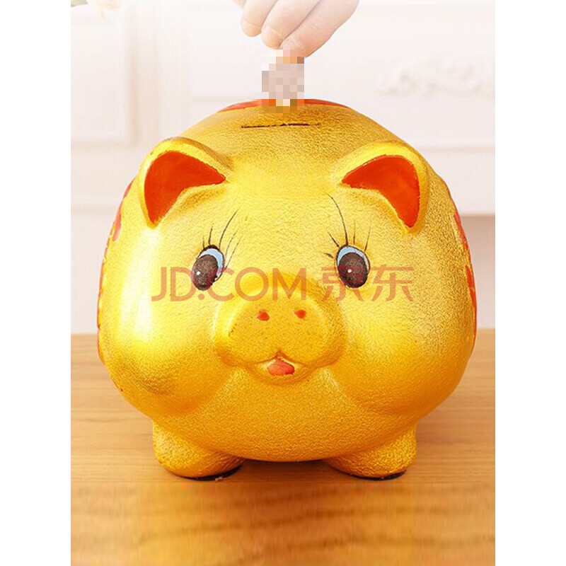存钱罐成人特大号金猪储钱罐陶瓷储蓄超大不可取猪猪儿童存钱罐只进不