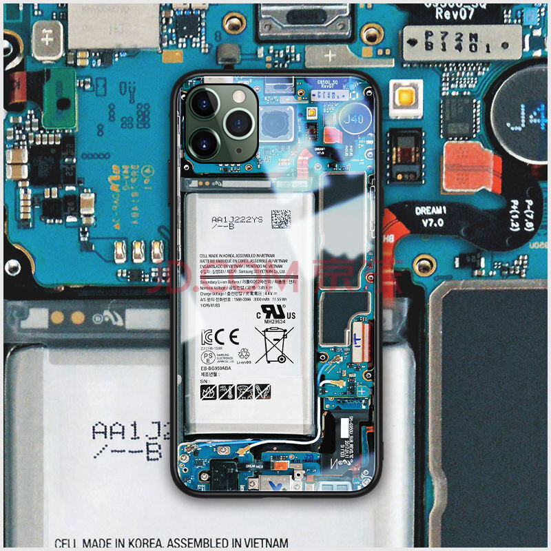 szu苹果11 pro max玻璃手机壳iphone12pro max硅胶软边xr潮牌12拆机图