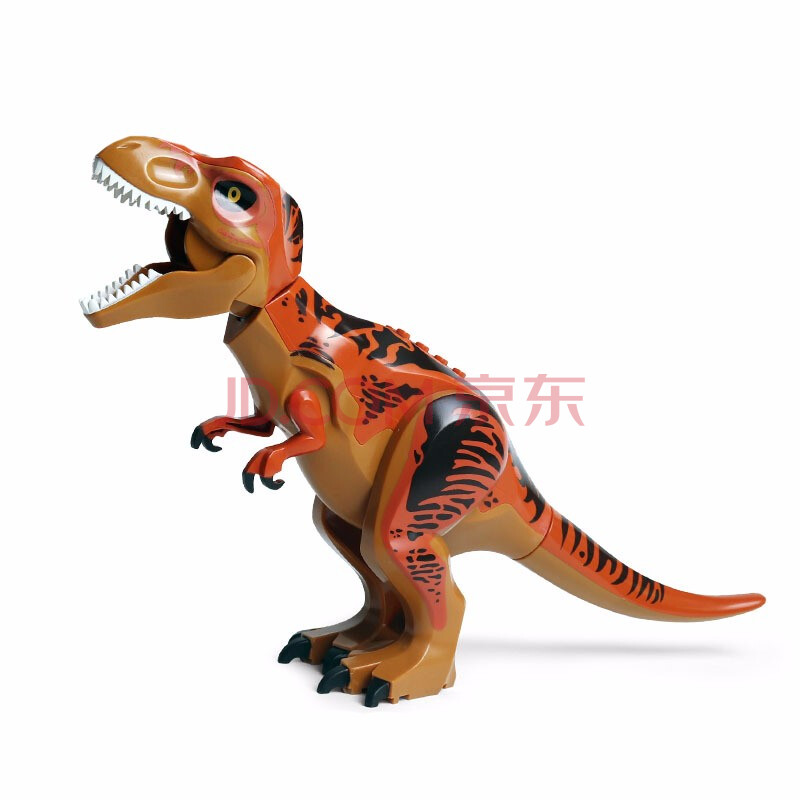 恐龙玩具侏罗纪世界公园2失落王国雷克斯霸王龙拼装拼插立体模型兼容