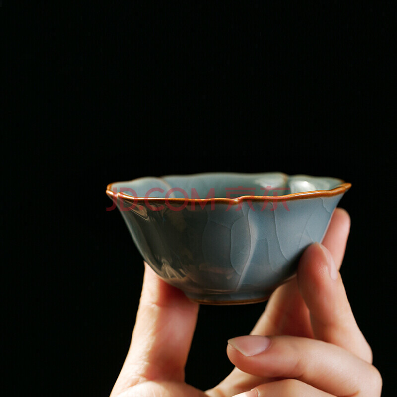 恒福 哥窑茶杯 主人杯 单杯 景德镇 汝窑 陶瓷功夫泡茶品茗杯子茶具