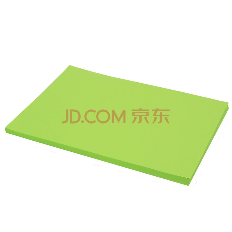 彩色a4/8色多功能复印纸 手工纸 折纸 卡纸 70g荧光绿色(100张) a4