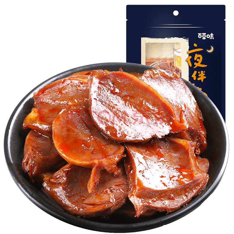 百草味 即食鸭肫  休闲零食鸭肉熟食卤味特产小包装 五香味鸭肫115g/袋