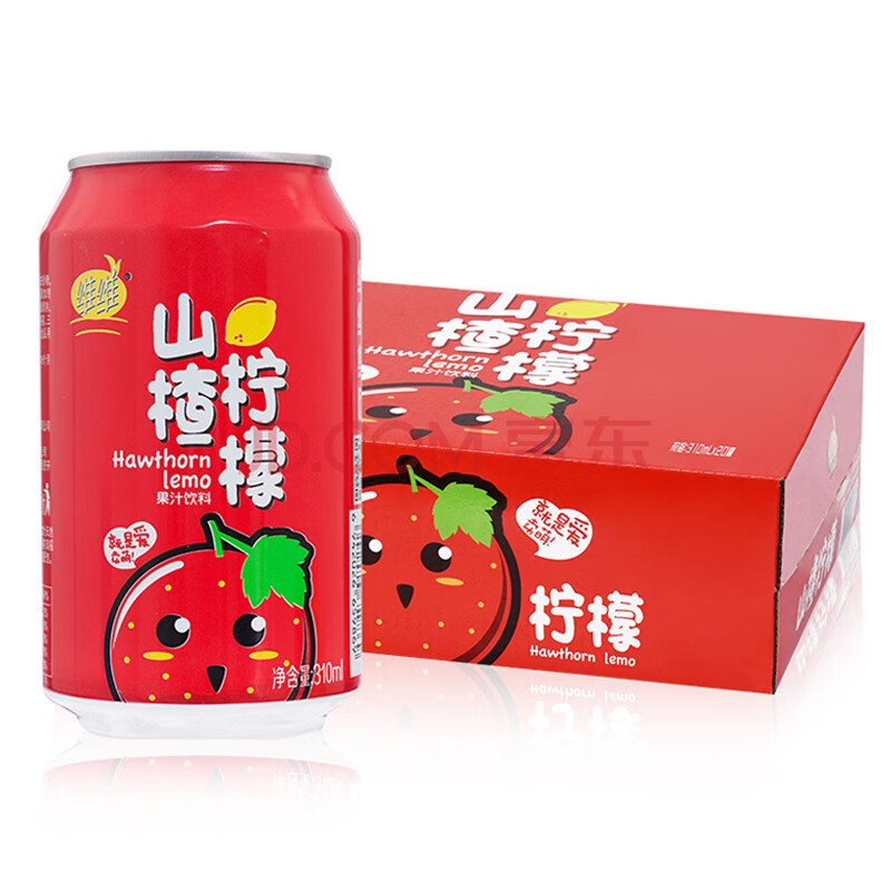 维维饮料 山楂柠檬果汁饮料310ml*24罐整箱装