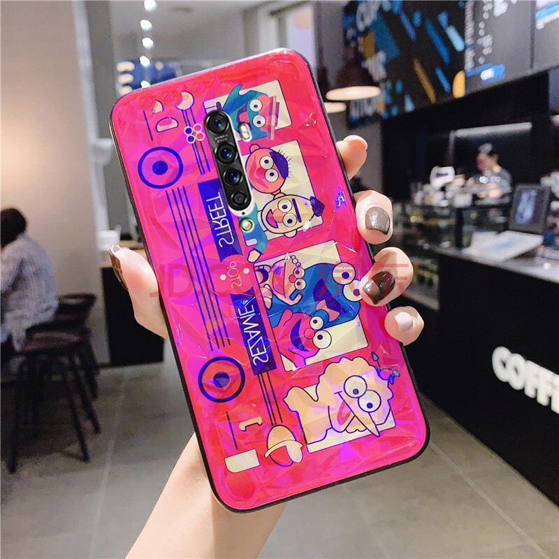 迅炫oppo reno2 z手机壳硅胶防摔reno2z手机套卡通动漫芝麻街男女款