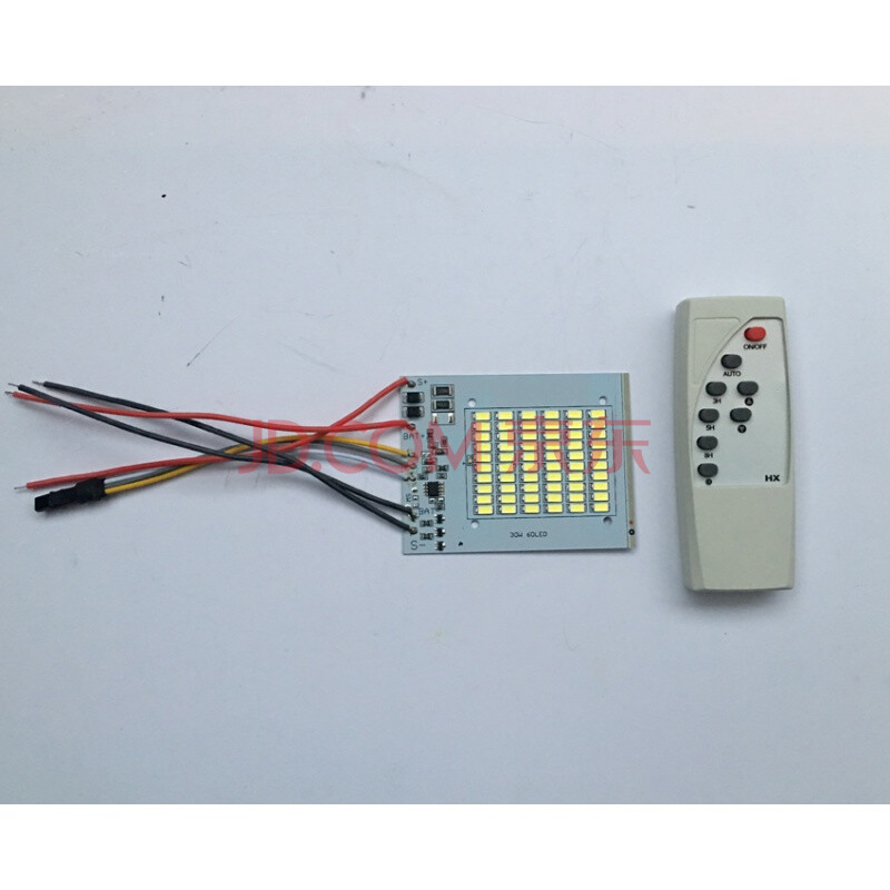 太阳能光源板电路板组装配件一体照明灯3.7v灯芯6v连接板遥控器 摇控