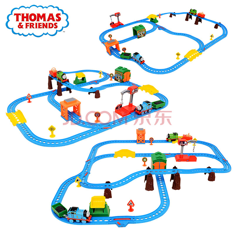 费雪托马斯电动火车之多多岛百变轨道套装cgw29儿童拼装玩具火车轨道