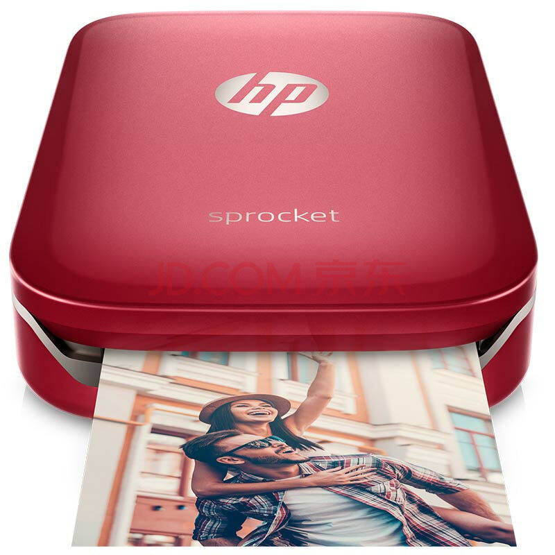 惠普(hp)小印sprocket 100(红)红色圣诞礼物 口袋照片打印机 自拍伴侣