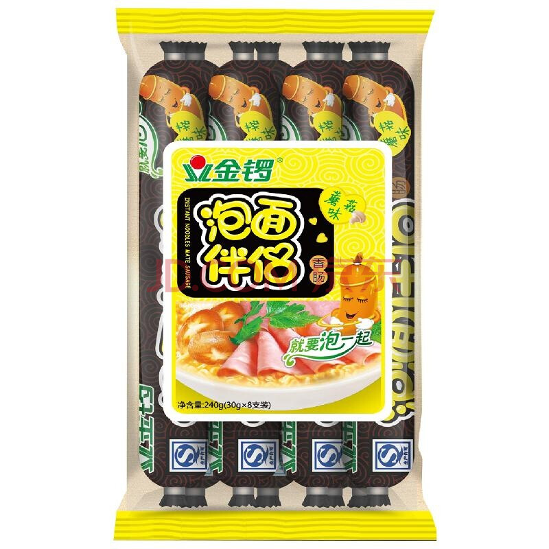 金锣 火腿肠 泡面伴侣蘑菇风味 30g*8支