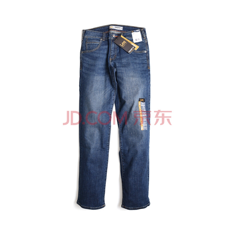 全球购 Lee牛仔裤直筒男正版Modern系列男装舒适夏季男士牛仔裤跨境 蓝色 W29L30