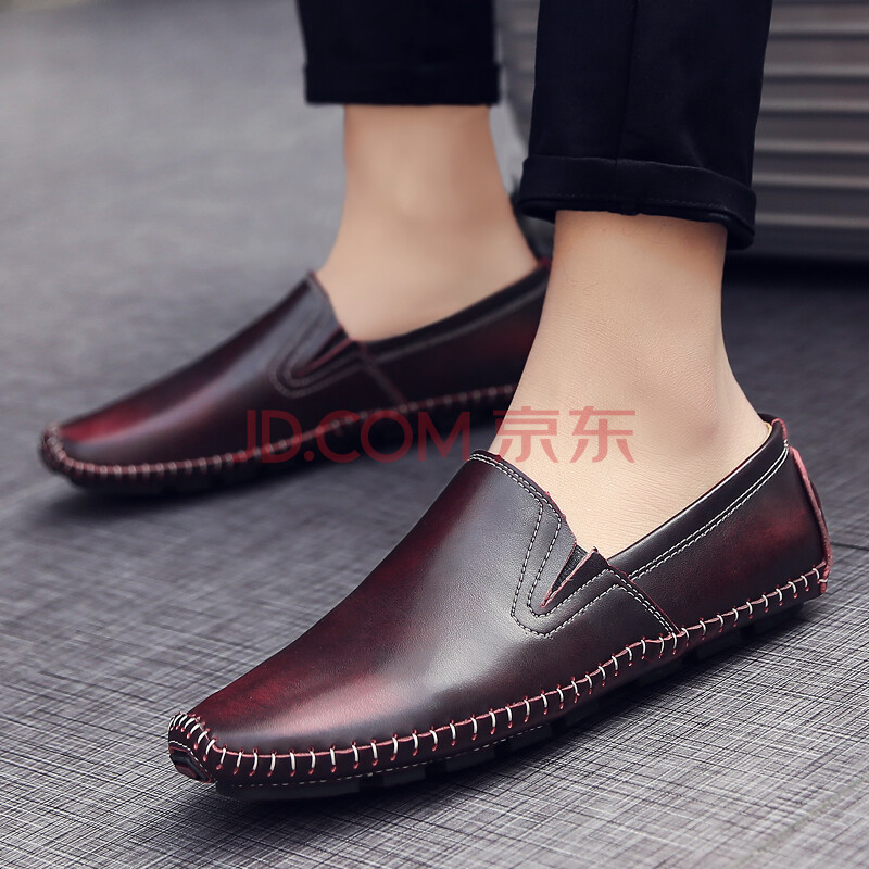 ÄÐЬÐÂ¿î¶¨ÖÆÌ×½ÅÄÐÊ¿ÉÌÎñÐÝÏÐÆ¤Ð¬Ó¢Â×¶¹¶¹Ð¬º«°æÊæÊʼݳµÐ¬³±ÄÐЬ×Ó ¾Æºì 39